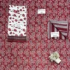 Red Printed 3-Piece Dobby Lawn Suit for Women – Soft & Comfortable Summer Dress | Pakistani Lawn Suit